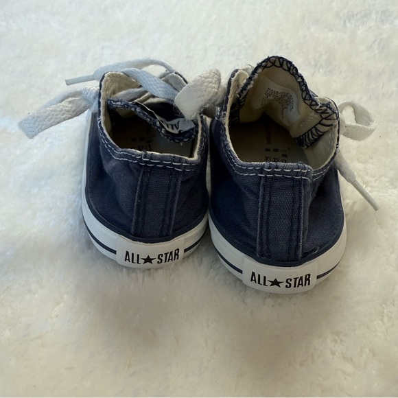 Converse All Star Canvas Faded Blue Baby Sneakers Size 5 - Picture 3 of 6